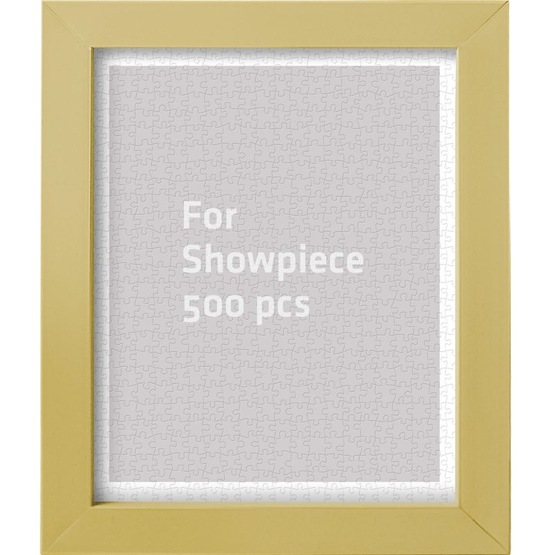 Pintoo إطار لغز بينتو مصمم خصيصًا لقطع لغز بينتو 500 فقط - بلوط - تجميع سهل بدون أدوات لا حاجة للصمغ - Image 1